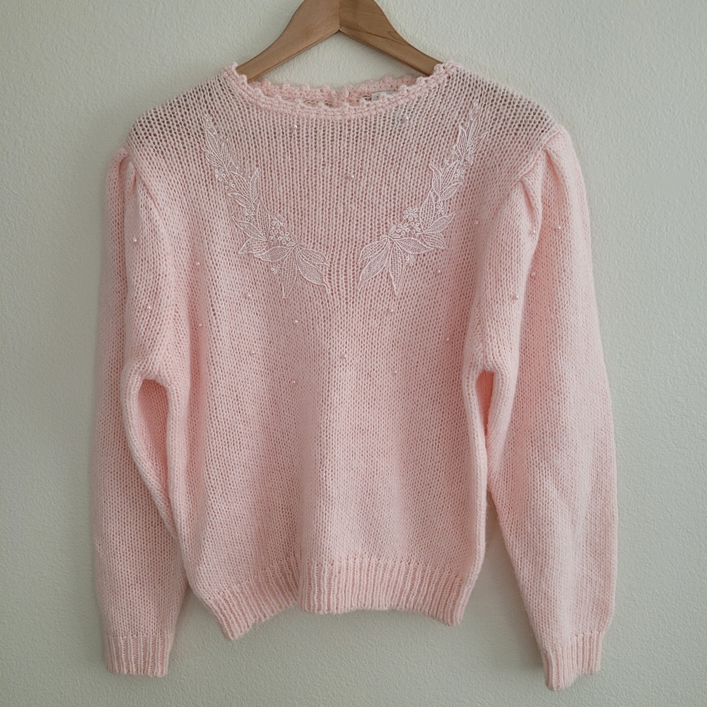 Vintage Light Pink Sweater